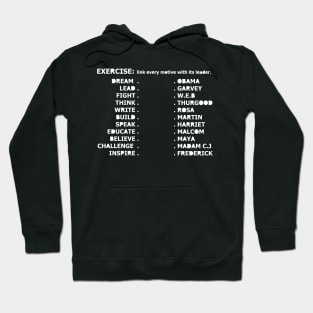 black americans exercise Hoodie